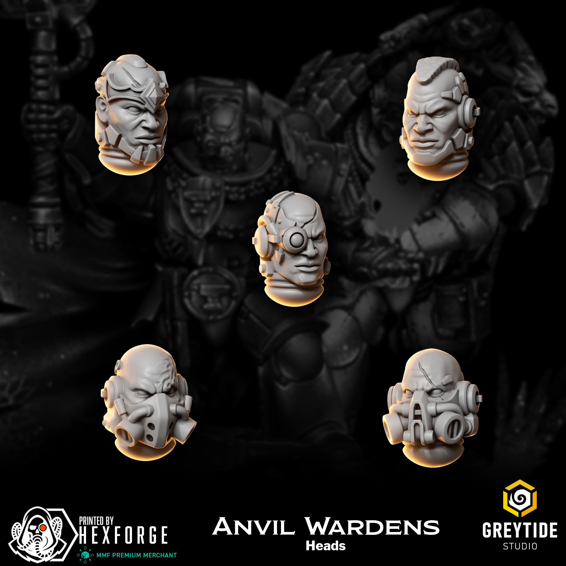 Anvil Wardens - Heads & Helmets
