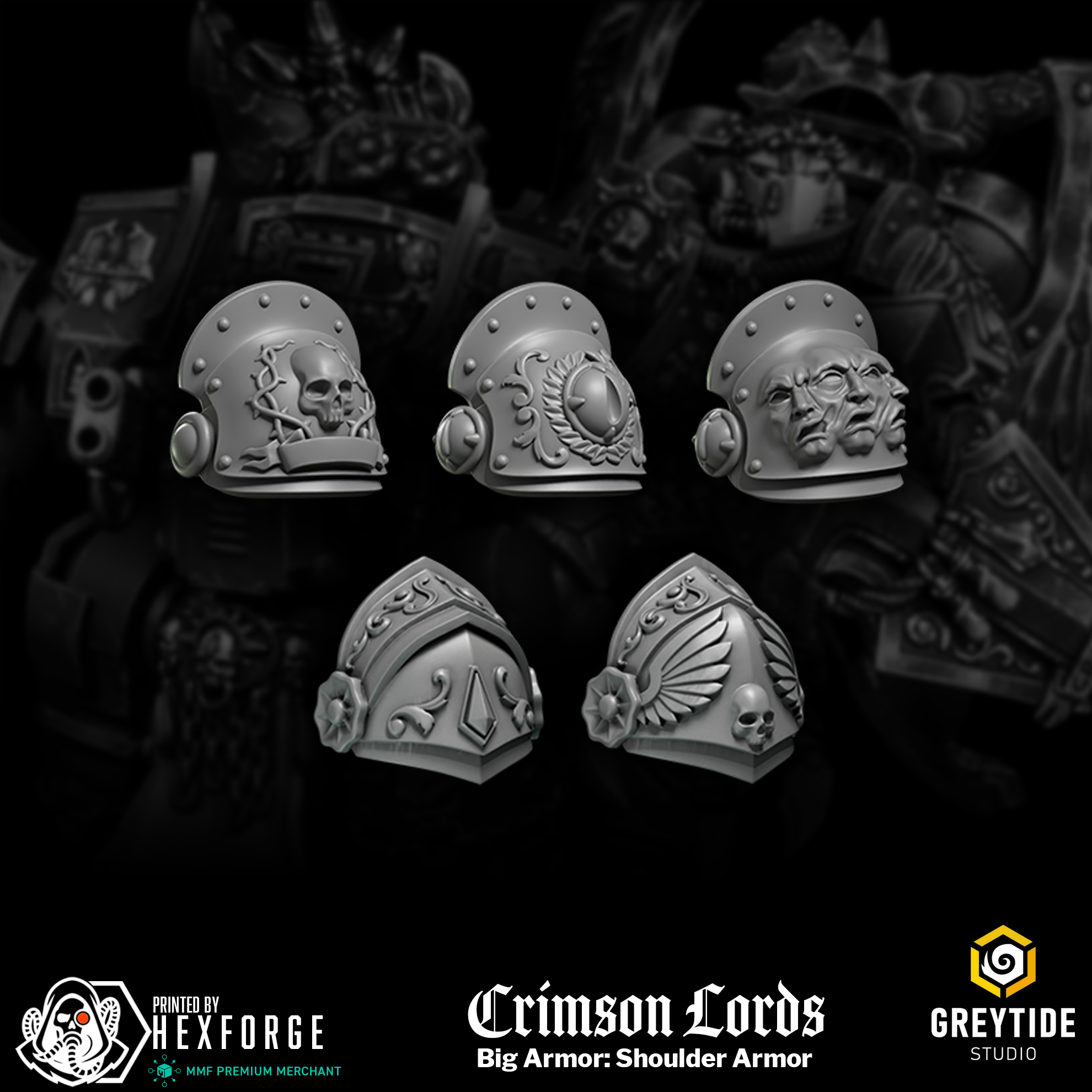 Crimson Lords - Big Armor: Shoulder Armor