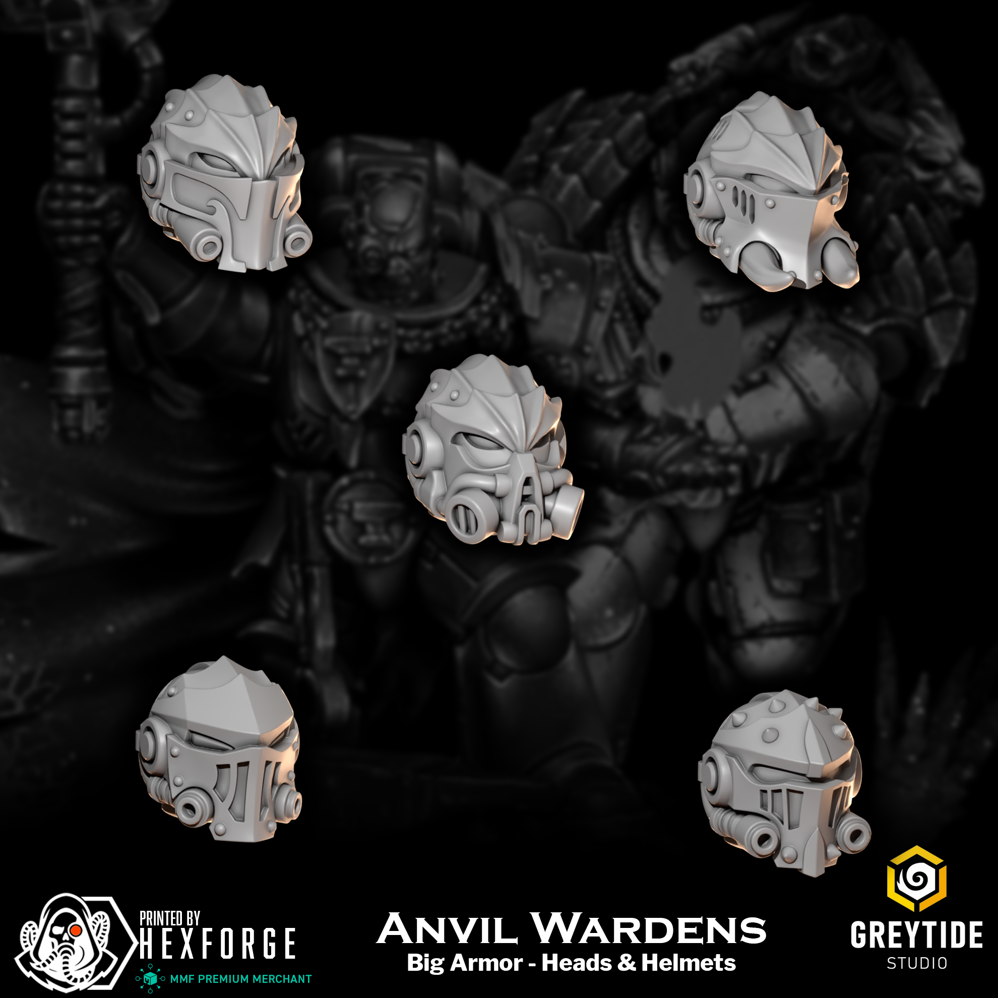 Anvil Wardens - Big Armor: Heads & Helmets