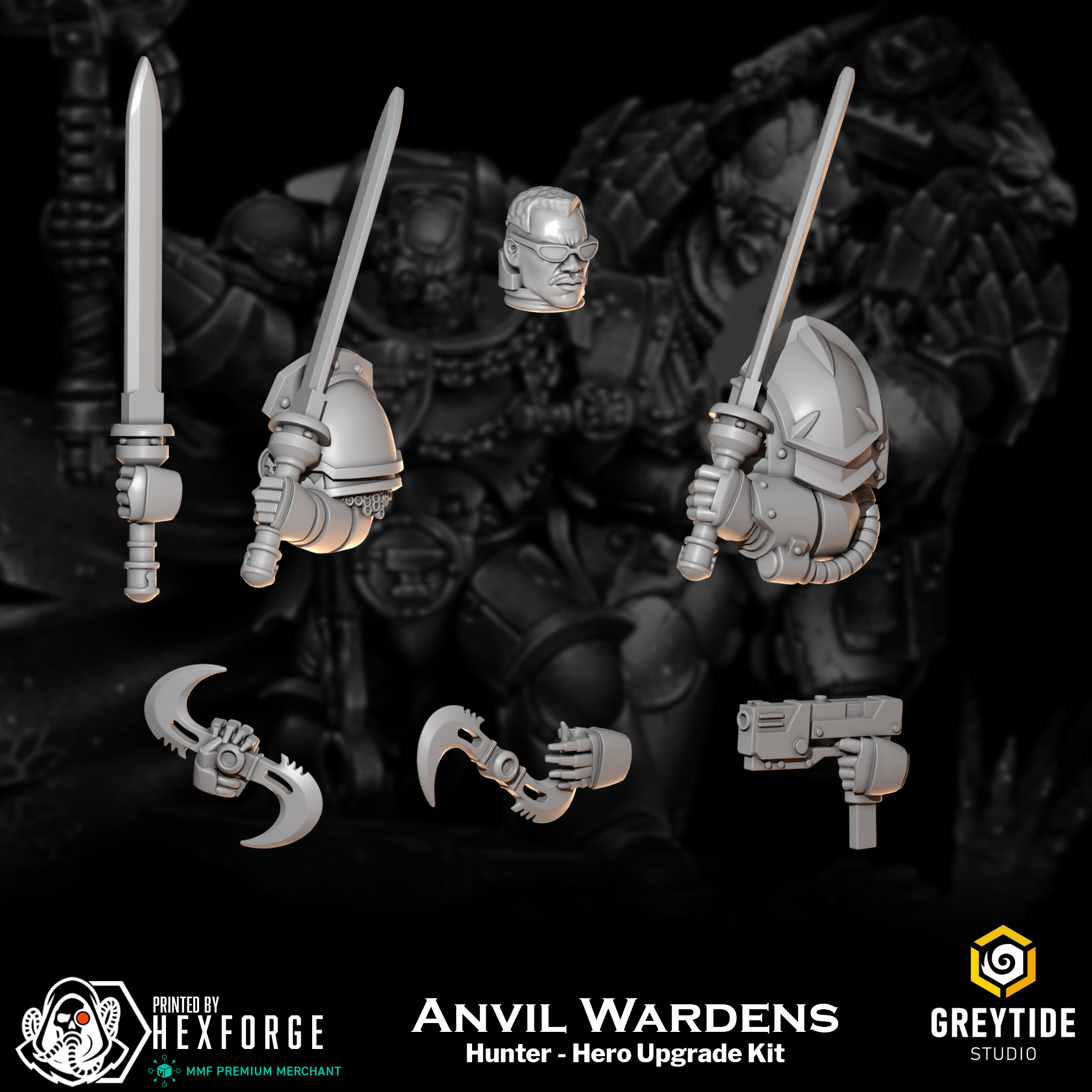 Anvil Wardens - The Hunter, Hero Upgrade Kit