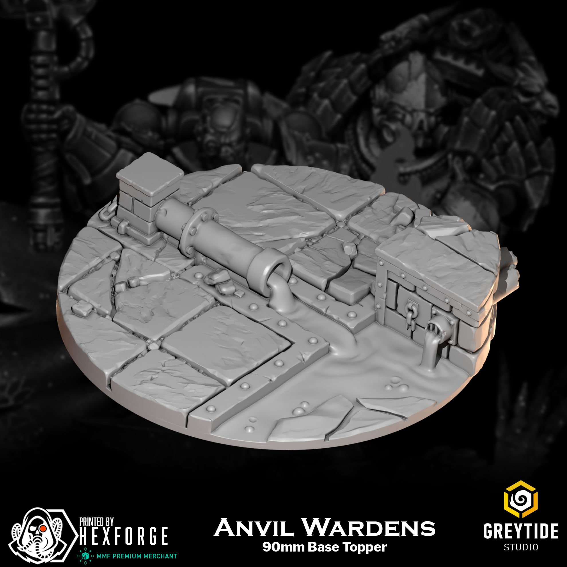 Anvil Wardens - 90mm Base Topper