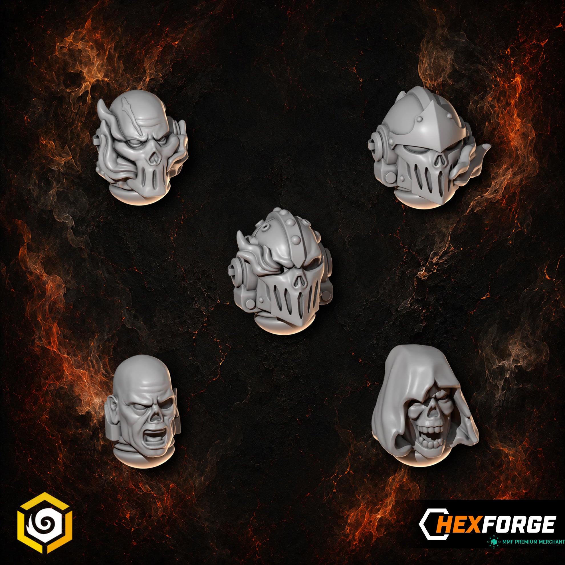 Cursed Company - Heads & Helmets