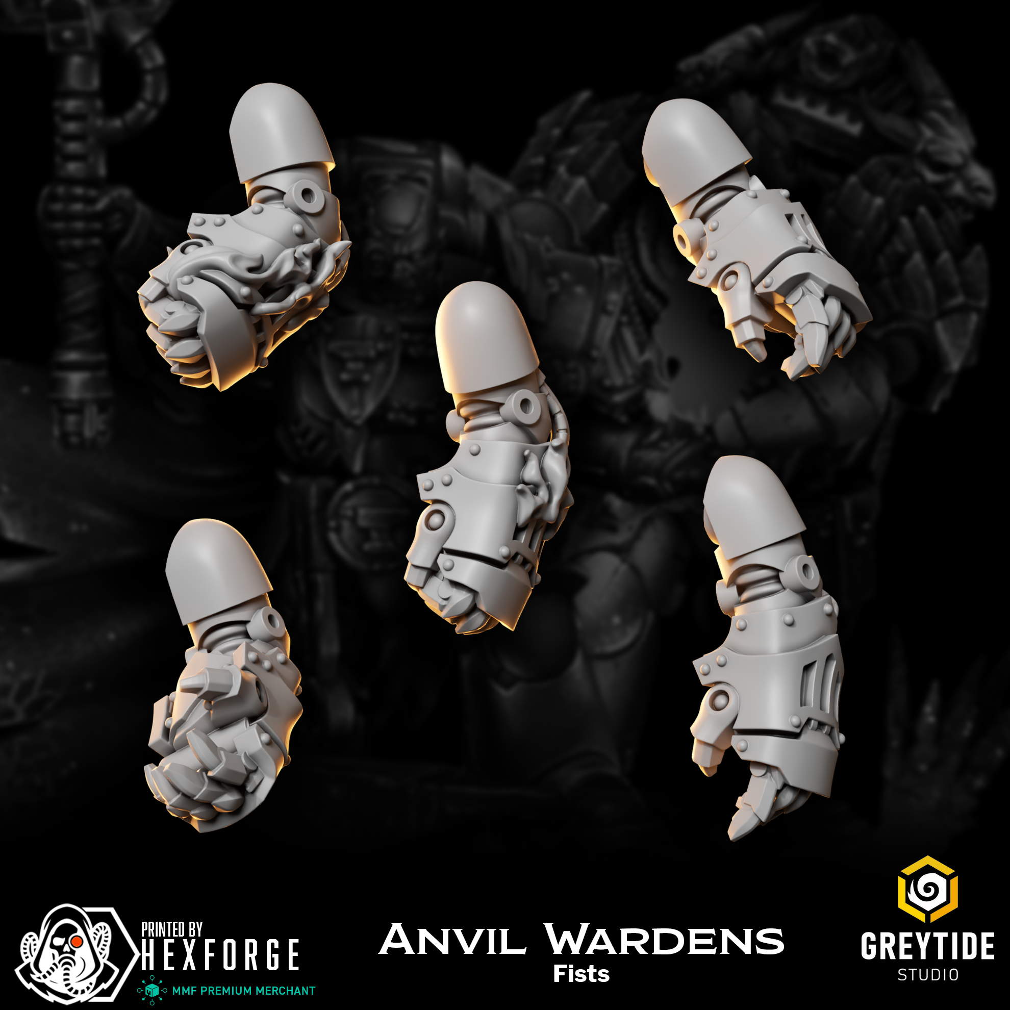 Hexaw Anvil Wardens - Fists – Hexforge