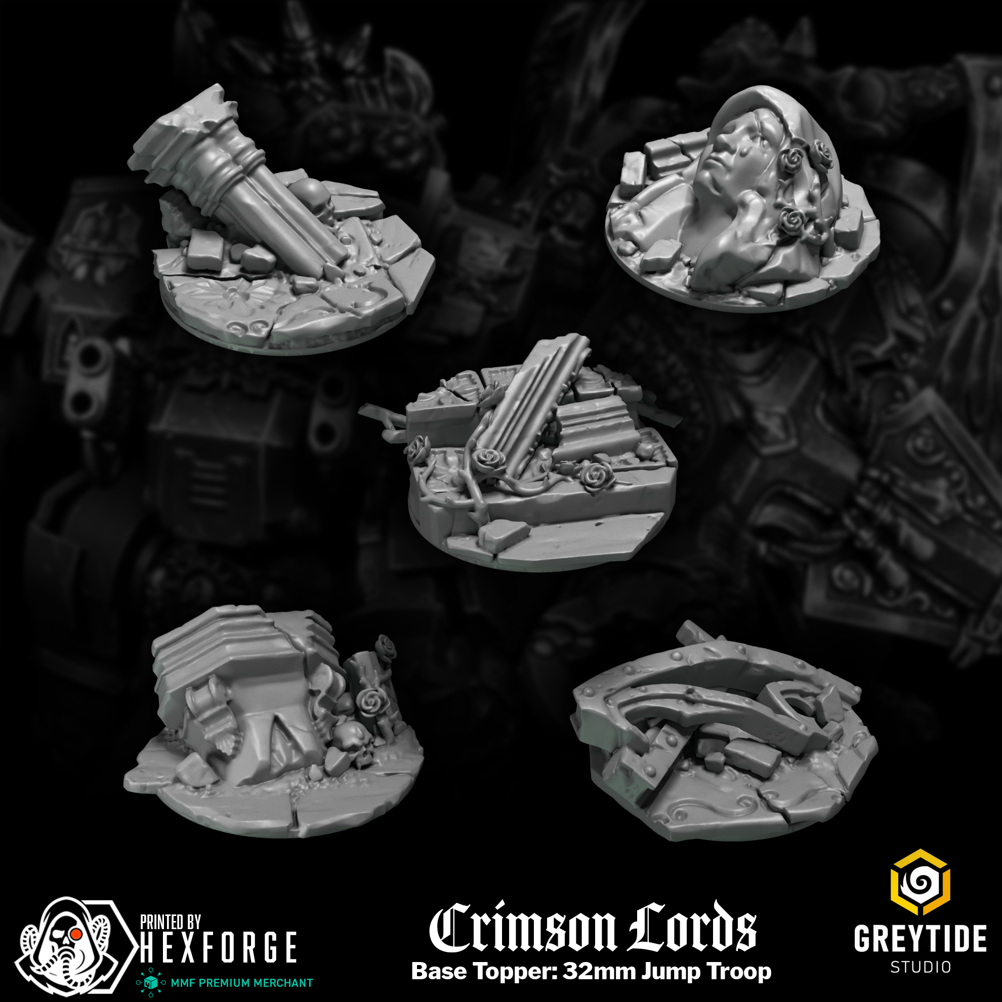 Crimson Lords - Base Toppers