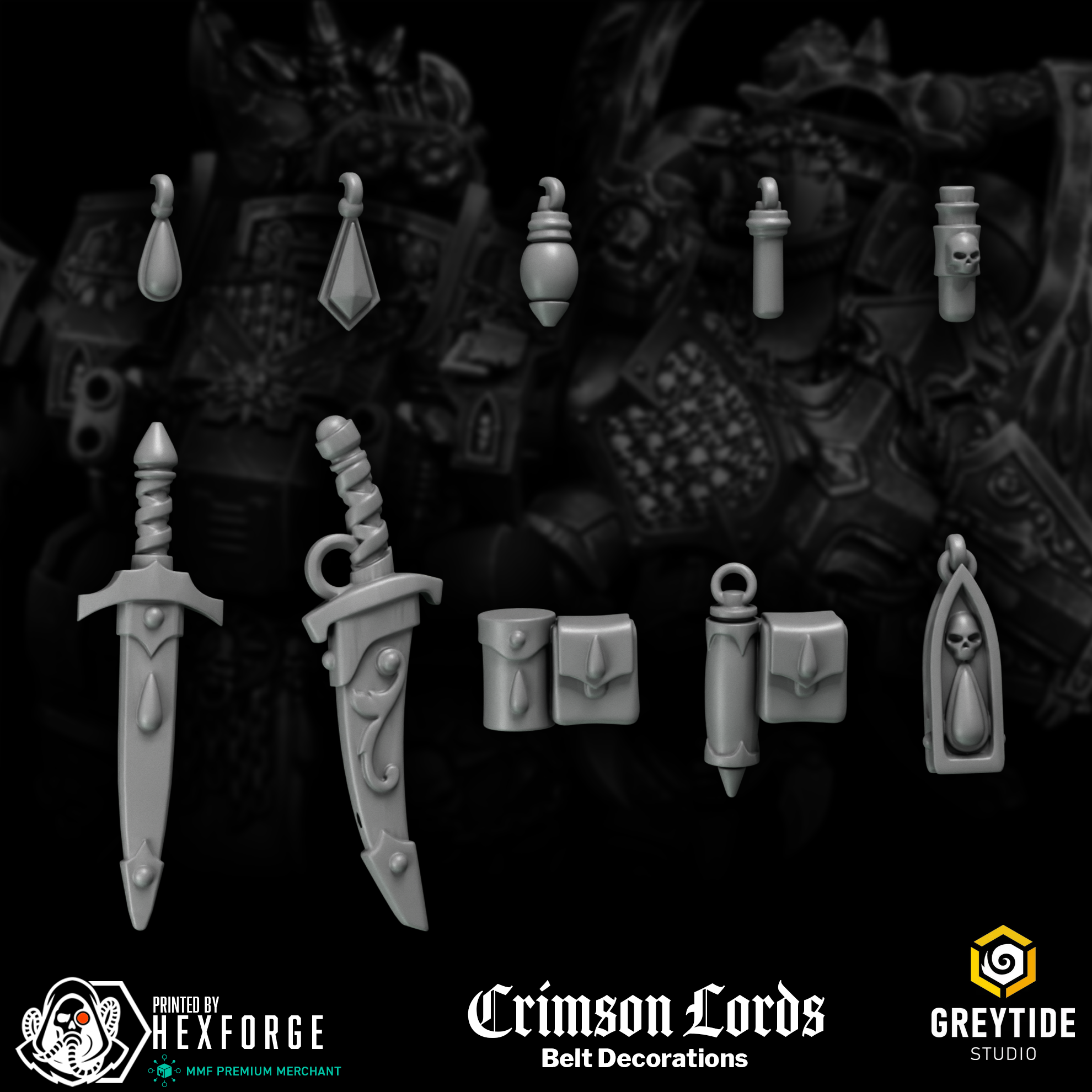 Crimson Lords - Belt Decorations