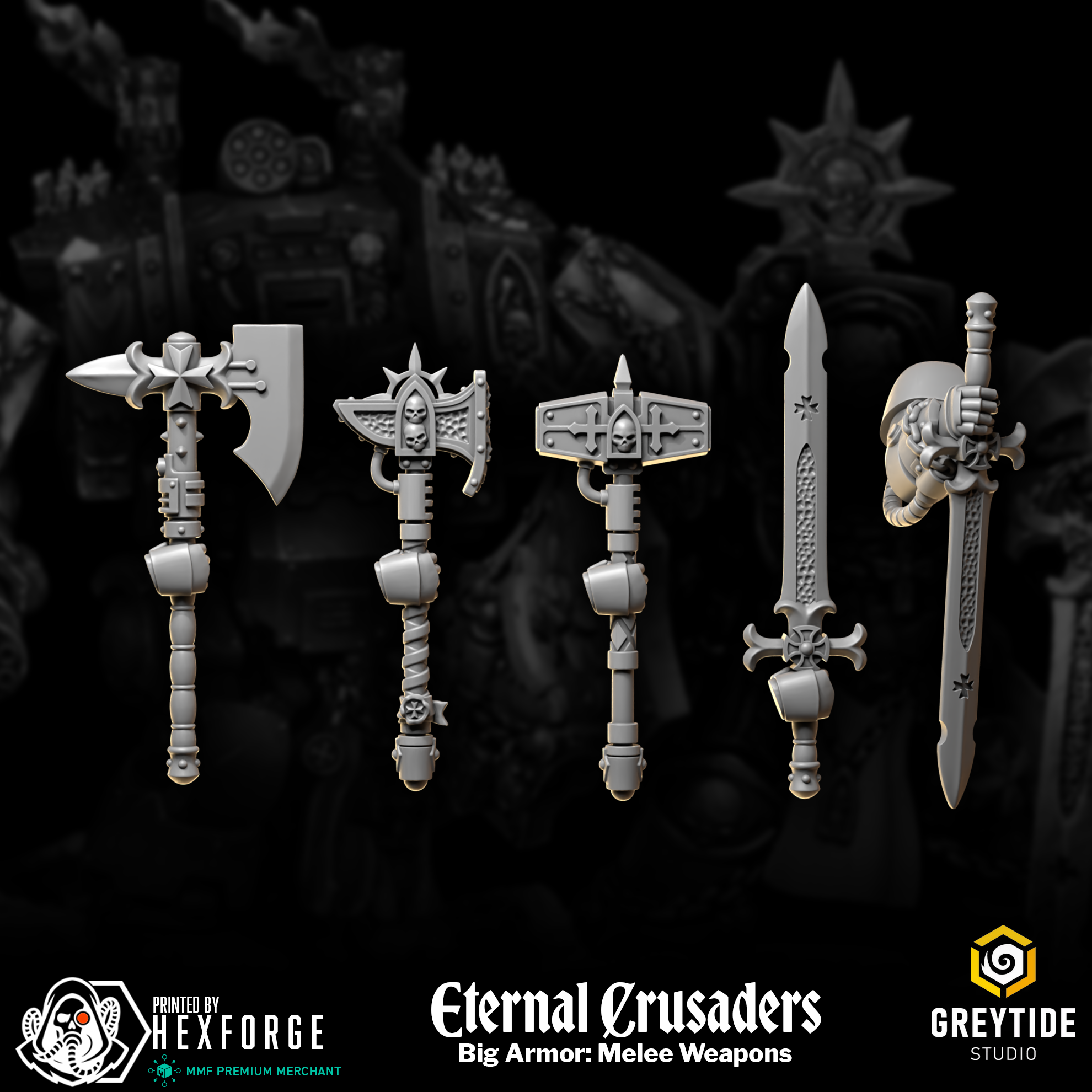 Eternal Crusaders - Big Armor: Melee Weapons
