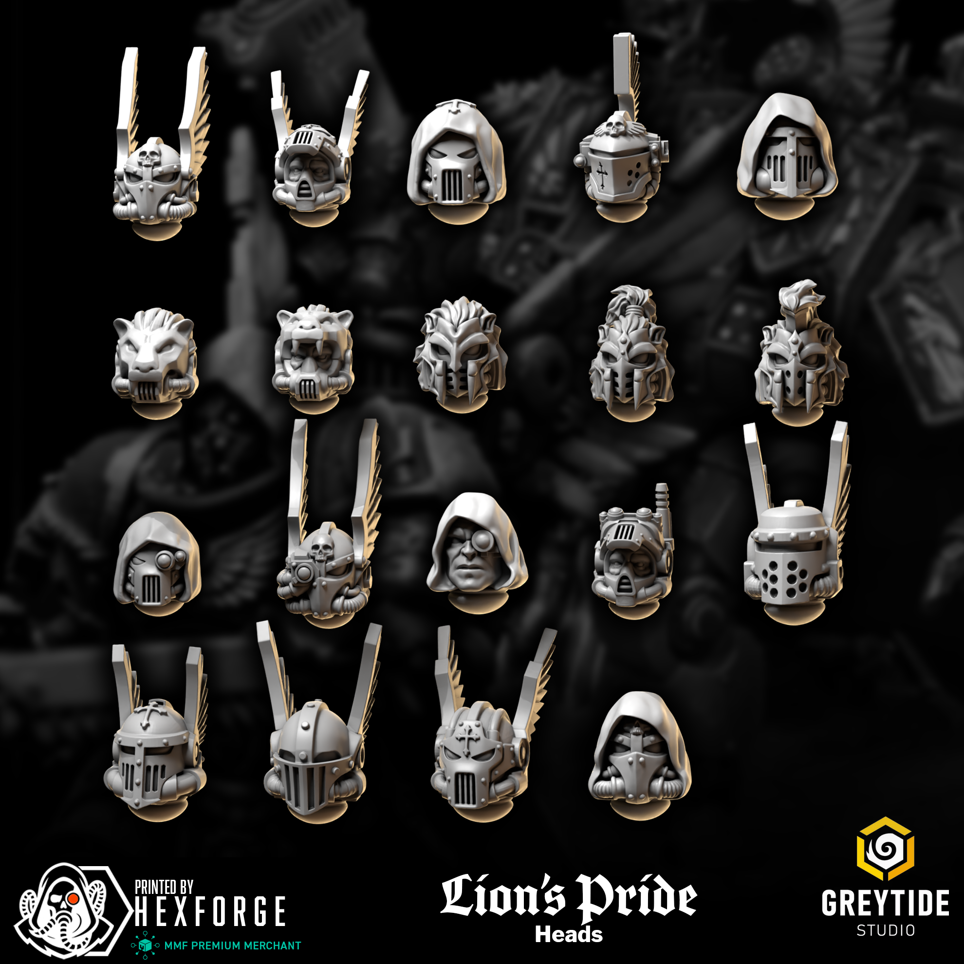 Lion's Pride - Heads & Helmets