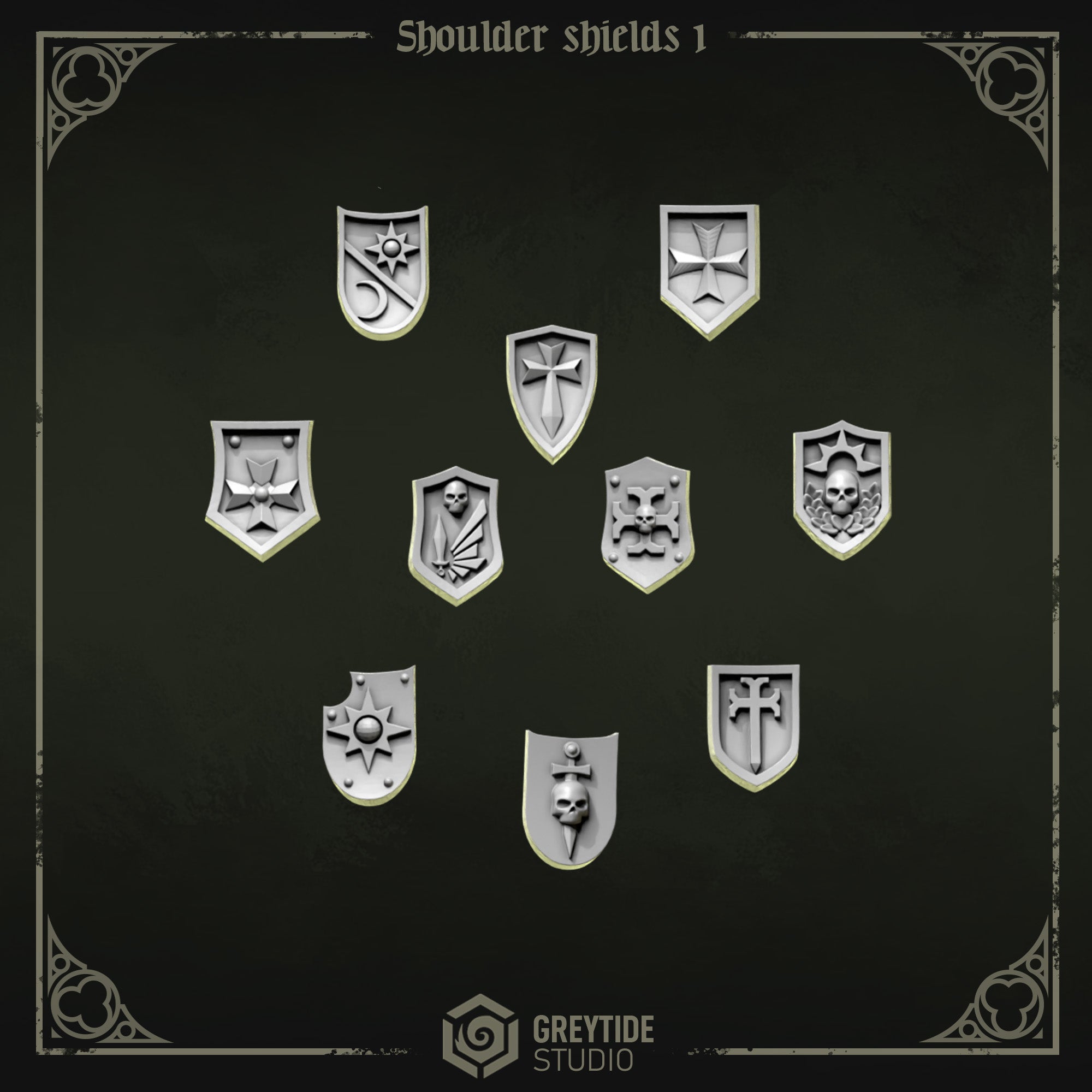 Eternal Pilgrims - Shoulder Shields