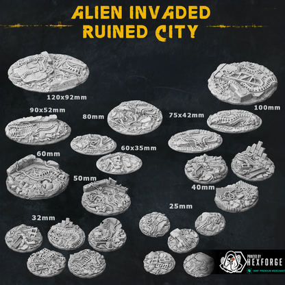 Alien Invaded Ruined City